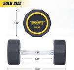 50lbs Decagon Dumbbell Set