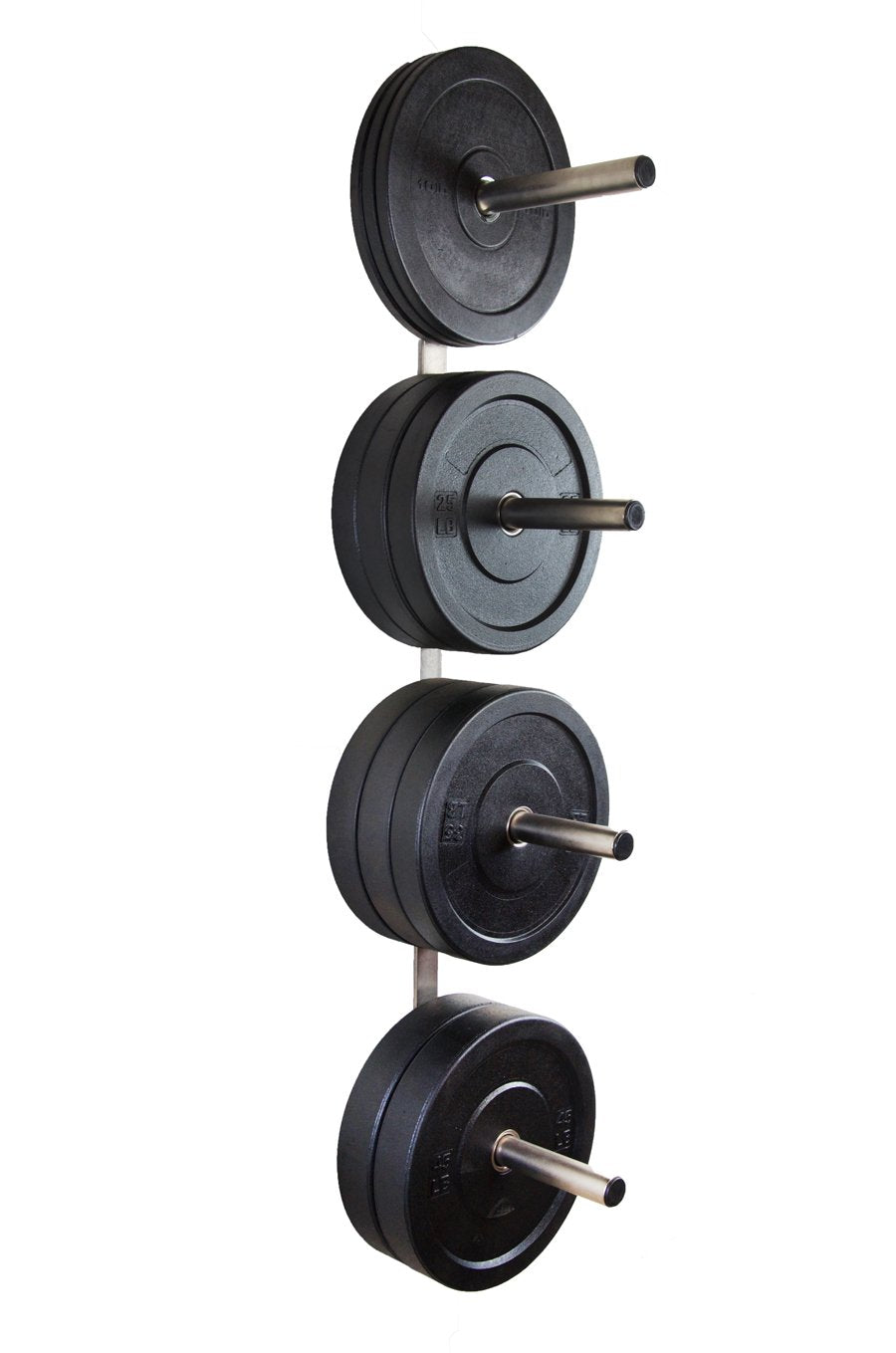 4 Peg Wall Mounted Bumper Plate Storage