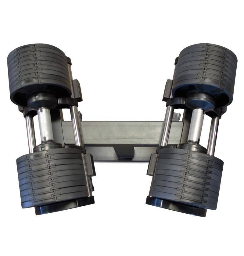 Adjustable Steel Dumbbell Set w/ Rack 4.5-70lb