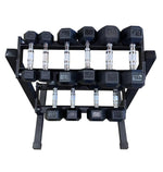 Rubber Hex Dumbbell Set 5-25 (No Rack) (IN STOCK)