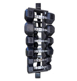 Rubber Hex Dumbbell Set 5-25 (No Rack) (IN STOCK)