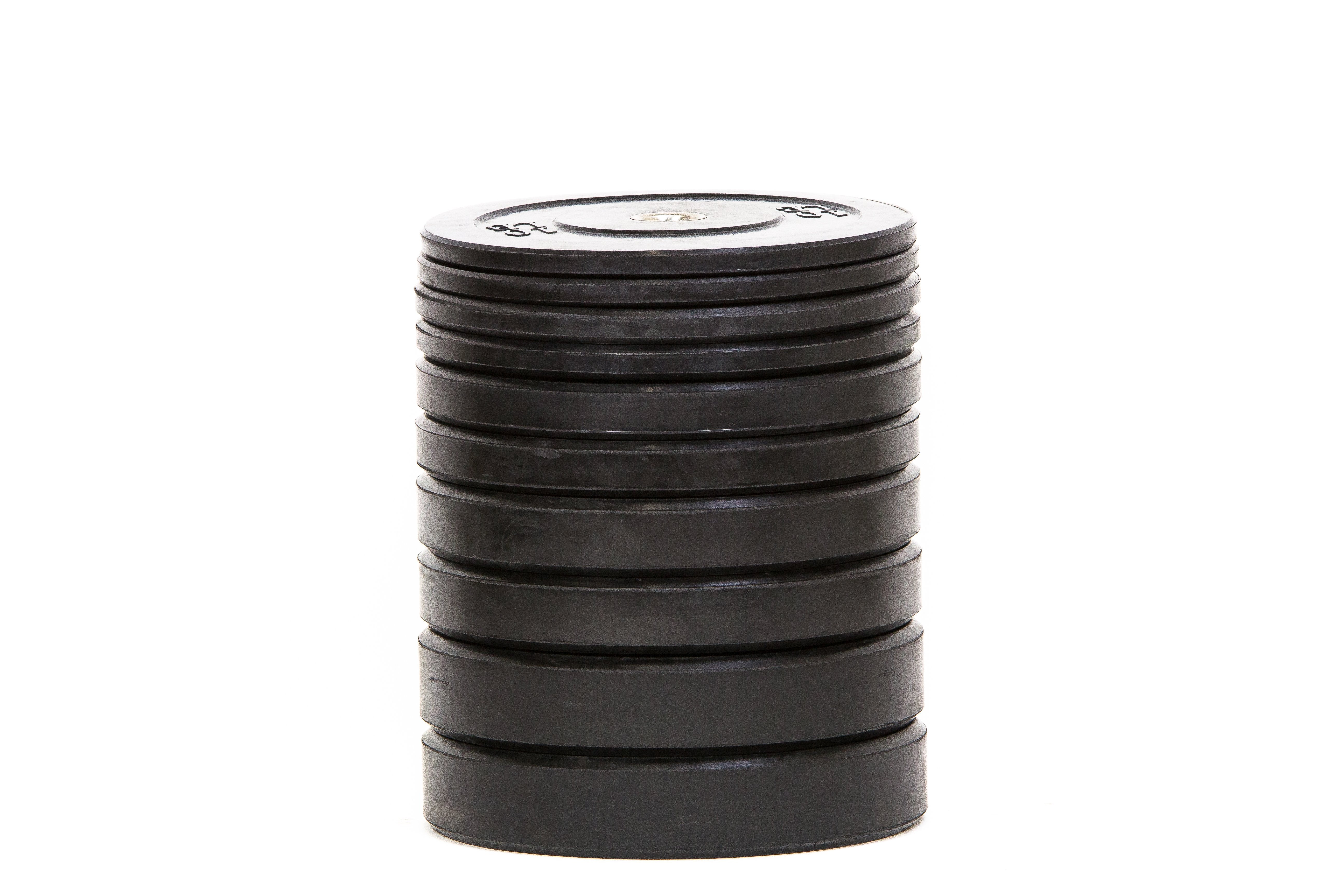 Standard Black Bumper Plates (Pairs)