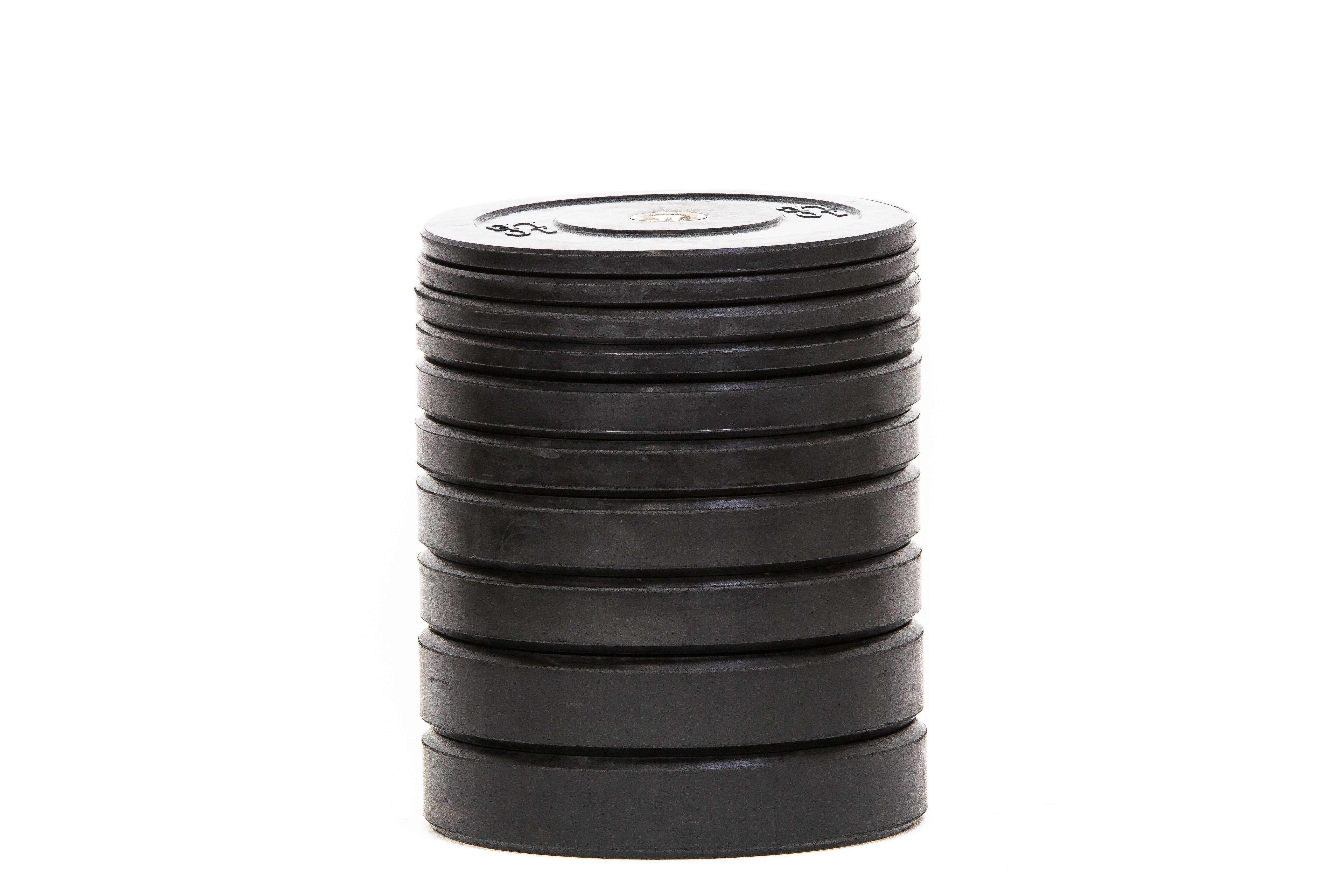 Black Bumper Plate Set (260lb) (Out of Stock)