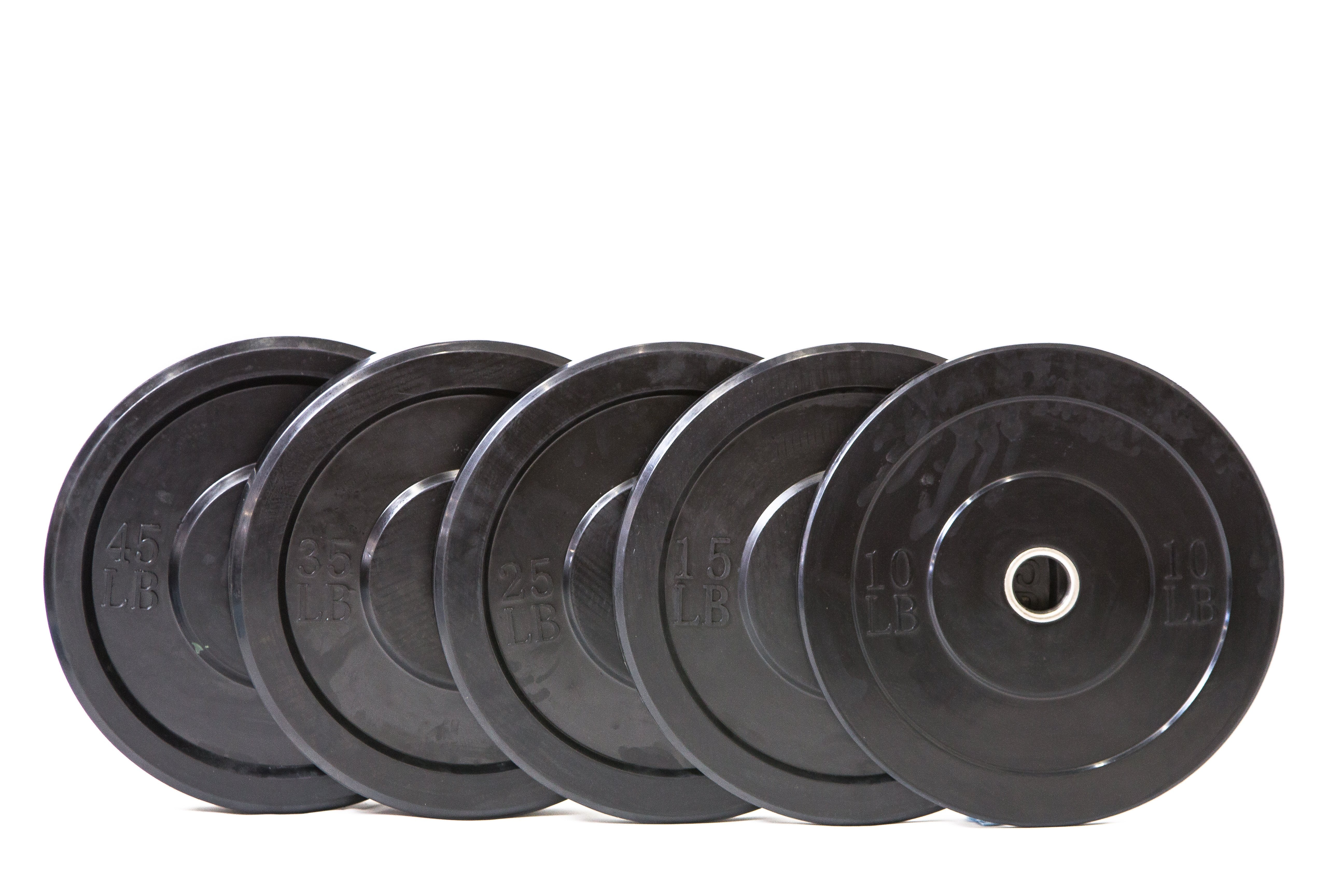 Standard Black Bumper Plates (Pairs)