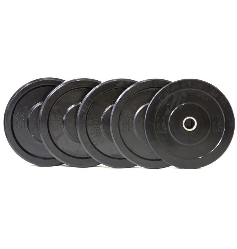 Black Bumper Plate Set (260lb) (Out of Stock)